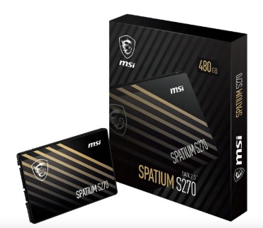DISCO RIGIDO SSD 480GB MSI SPATIUM S270 SATA 2.5