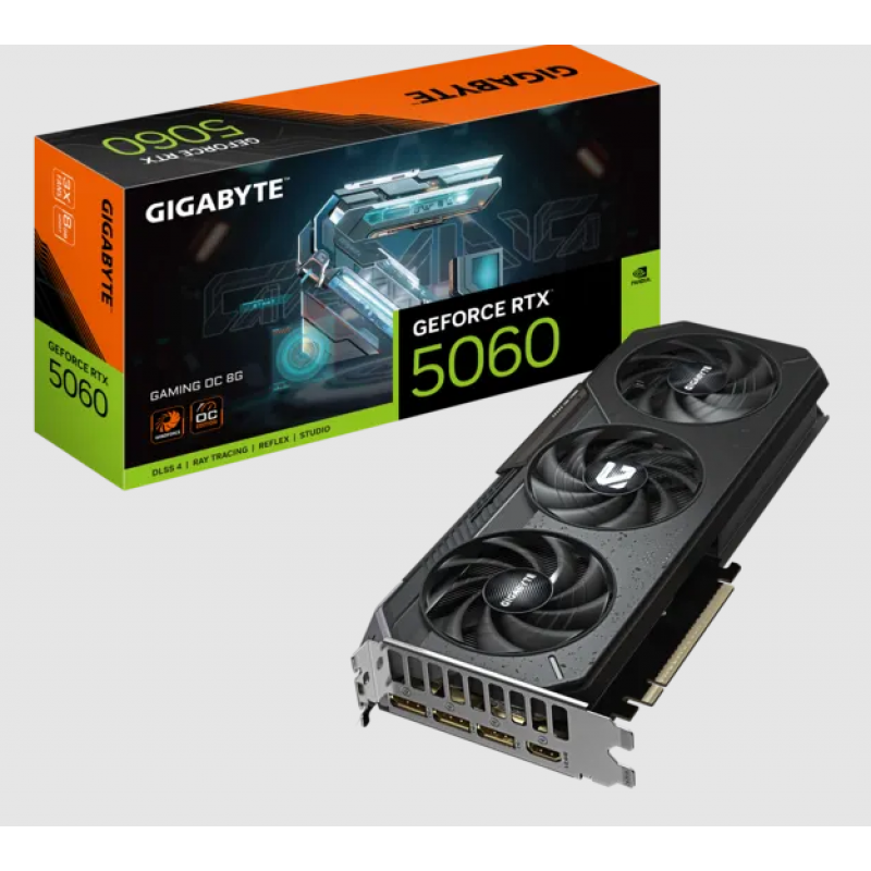 PLACA DE VIDEO GIGABYTE RTX 5060 GAMING OC 8G