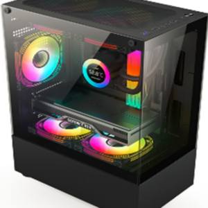 GABINETE ALUNA AL-KS33 C/FUENTE 600W 80 PLUS WHITE | 3 COOLER + CONTROLADORA RGB