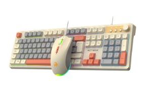 TECLADO+MOUSE NETMAK NM-TM34 MINIMALISTA LED