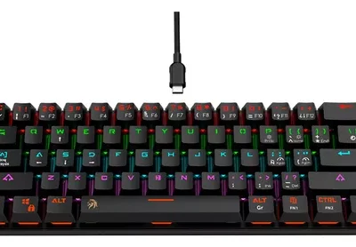 TECLADO MECANICO GAMER NETMAK NM-DOMINATE NEGRO