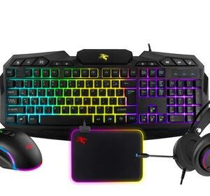 COMBO GAMER SENTEY GS-5850 (TECLADO RETROILUMINADO + MOUSE RGB +AURICULAR+MOUSE PAD RGB)