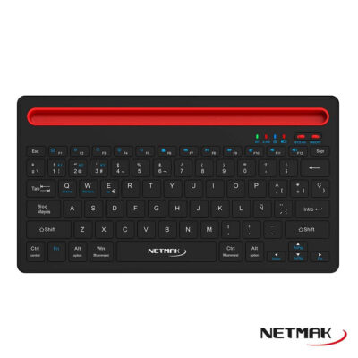 TECLADO NETMAK BLUETOOTH 5.0 NM-KB650 NEGRO