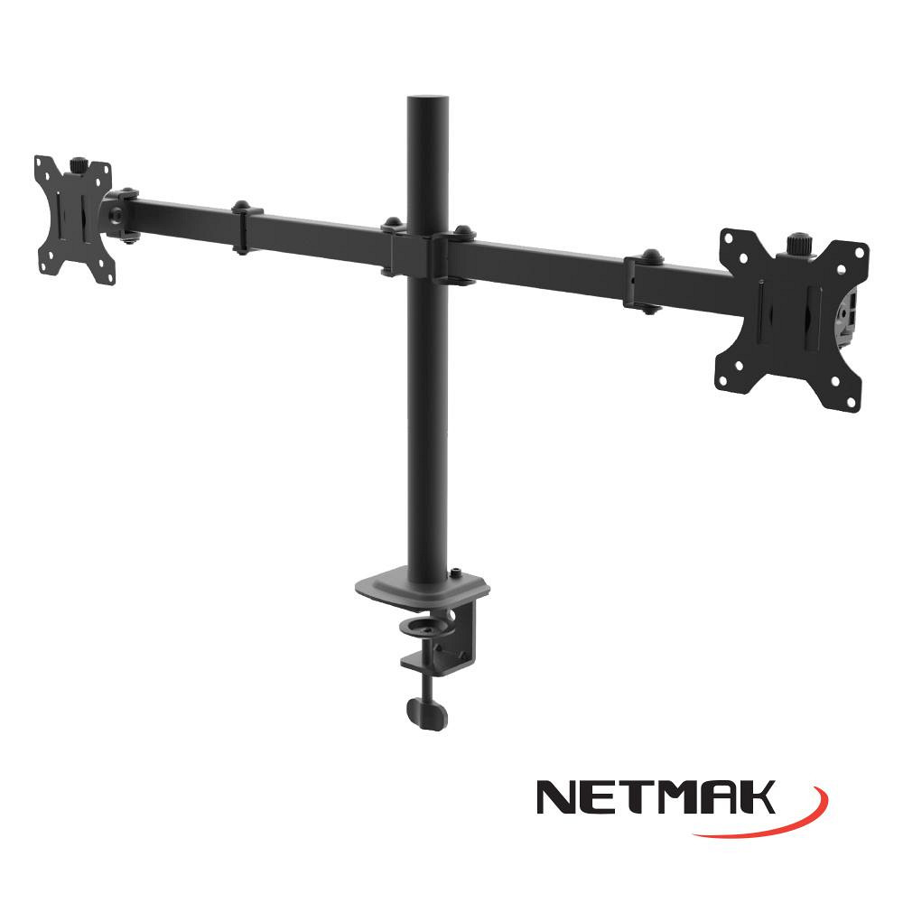 SOPORTE TV/ MONITOR 10 A 32 NETMAK NM-ST18 (PARA DOS MONITORES)