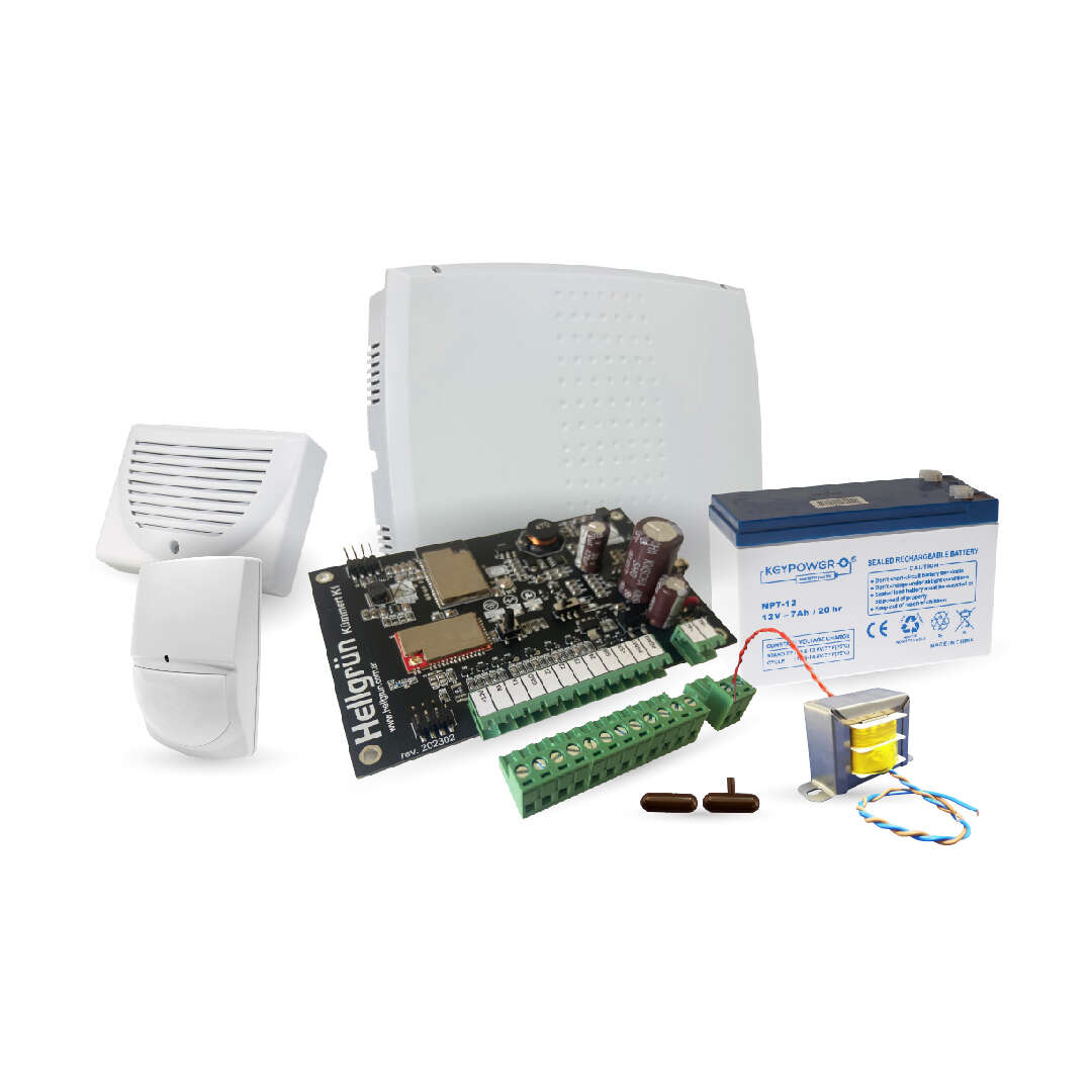 KIT HELLGRUN KUMMERT K1-4G | 4G CON APP | PLACA 8 ZONAS CABLEADAS | MAGNETICO TANE PILDORA PRECABLEA